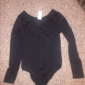 Black Long Sleeved Bodysuit